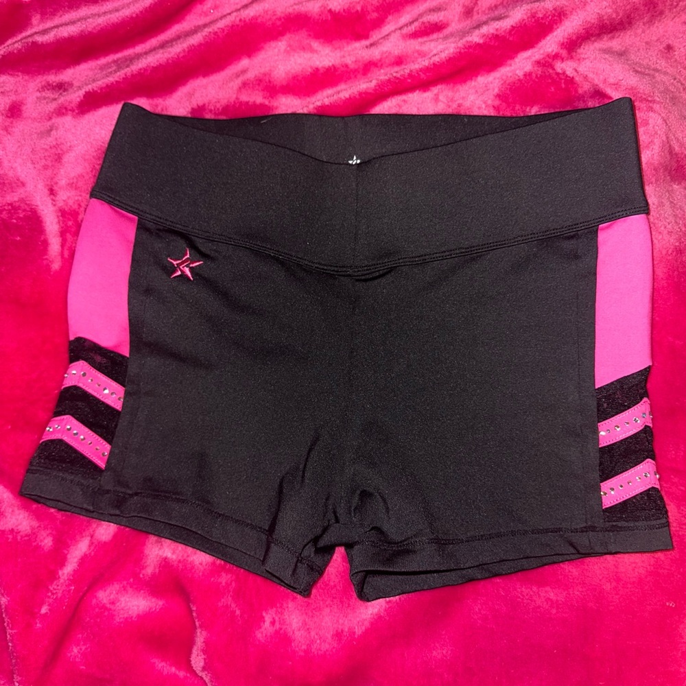Lady jags Women's Black and Pink Athletic Shorts